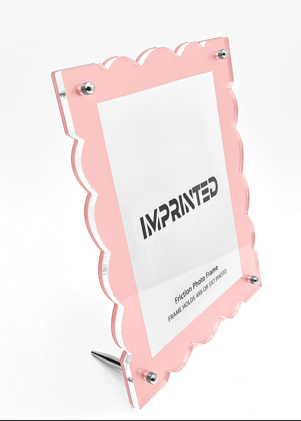 Aesthetic 7x9 Acrylic Desk Picture Frame — Fits 5x7 & 4x6 Photos | Modern Clear Front + Interchangeable Backings