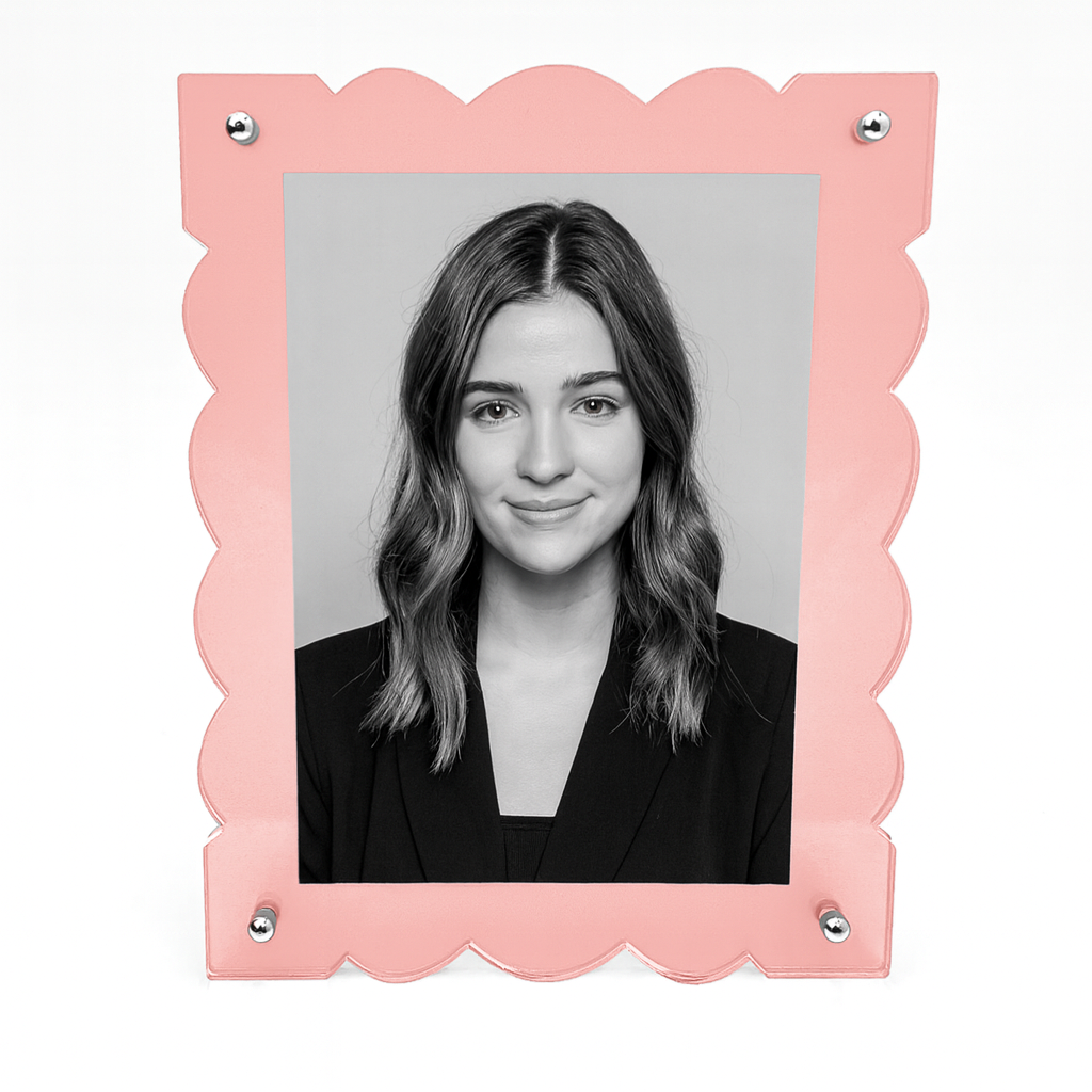 Modern Floating Acrylic Frames with Interchangeable Colored Backings